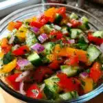 amazing viral cucumber pepper salad recipe