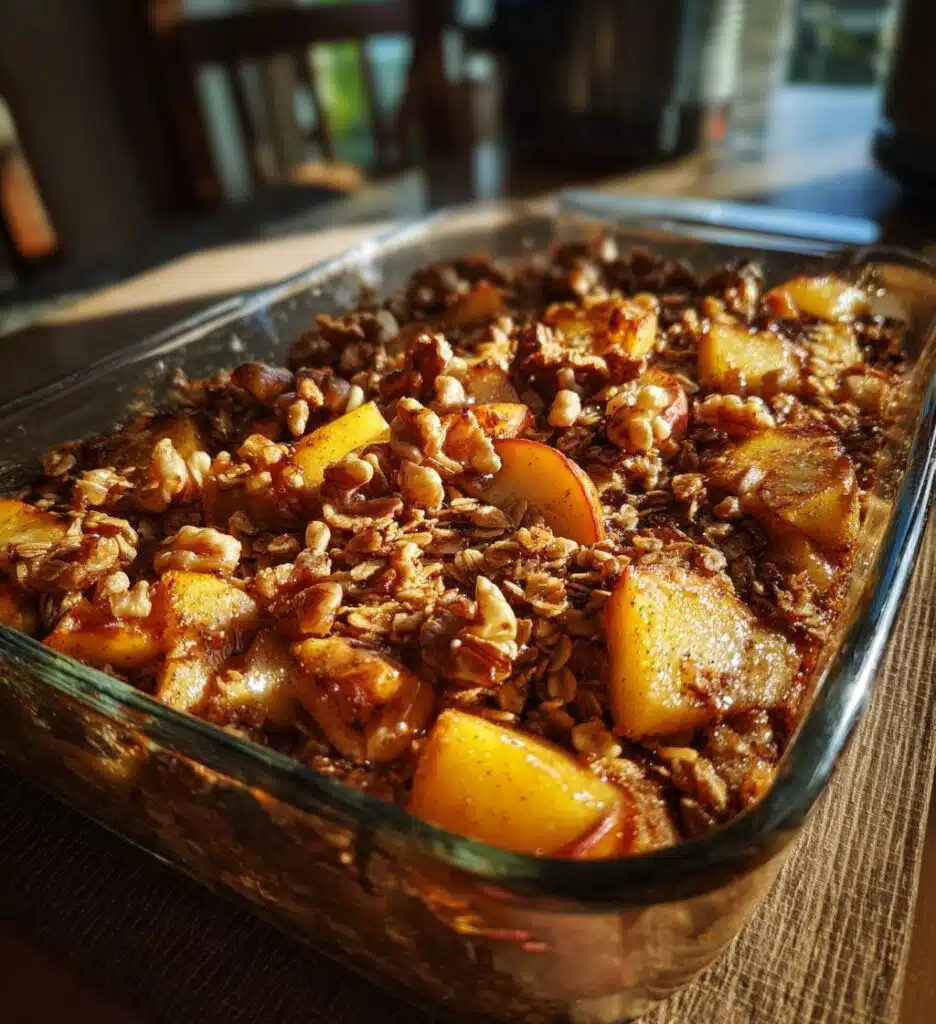 apple cinnamon baked oatmeal