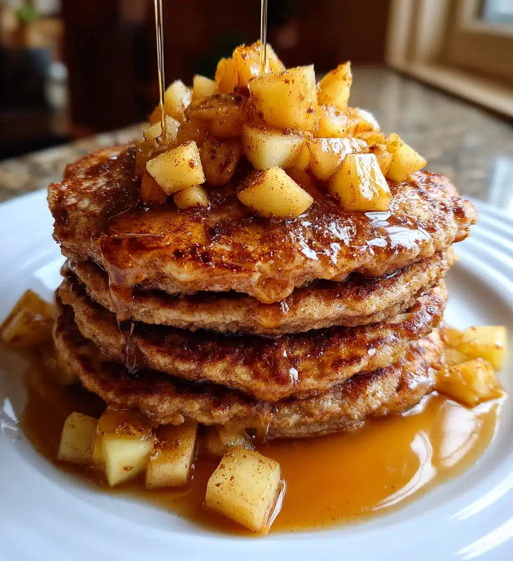 apple cinnamon pancakes - detail 1