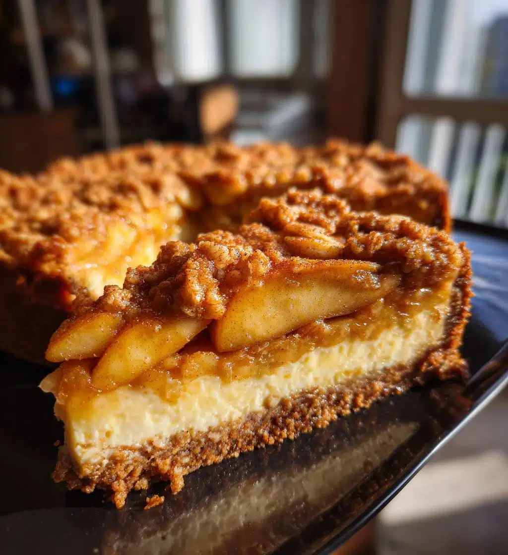 apple crisp cheesecake delight recipe - detail 1
