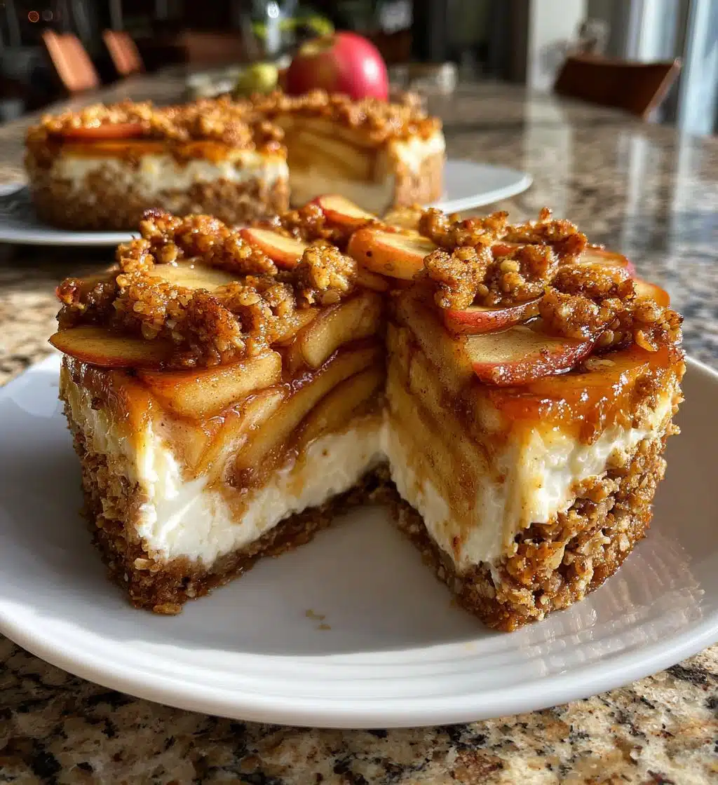 apple crisp cheesecake delight recipe