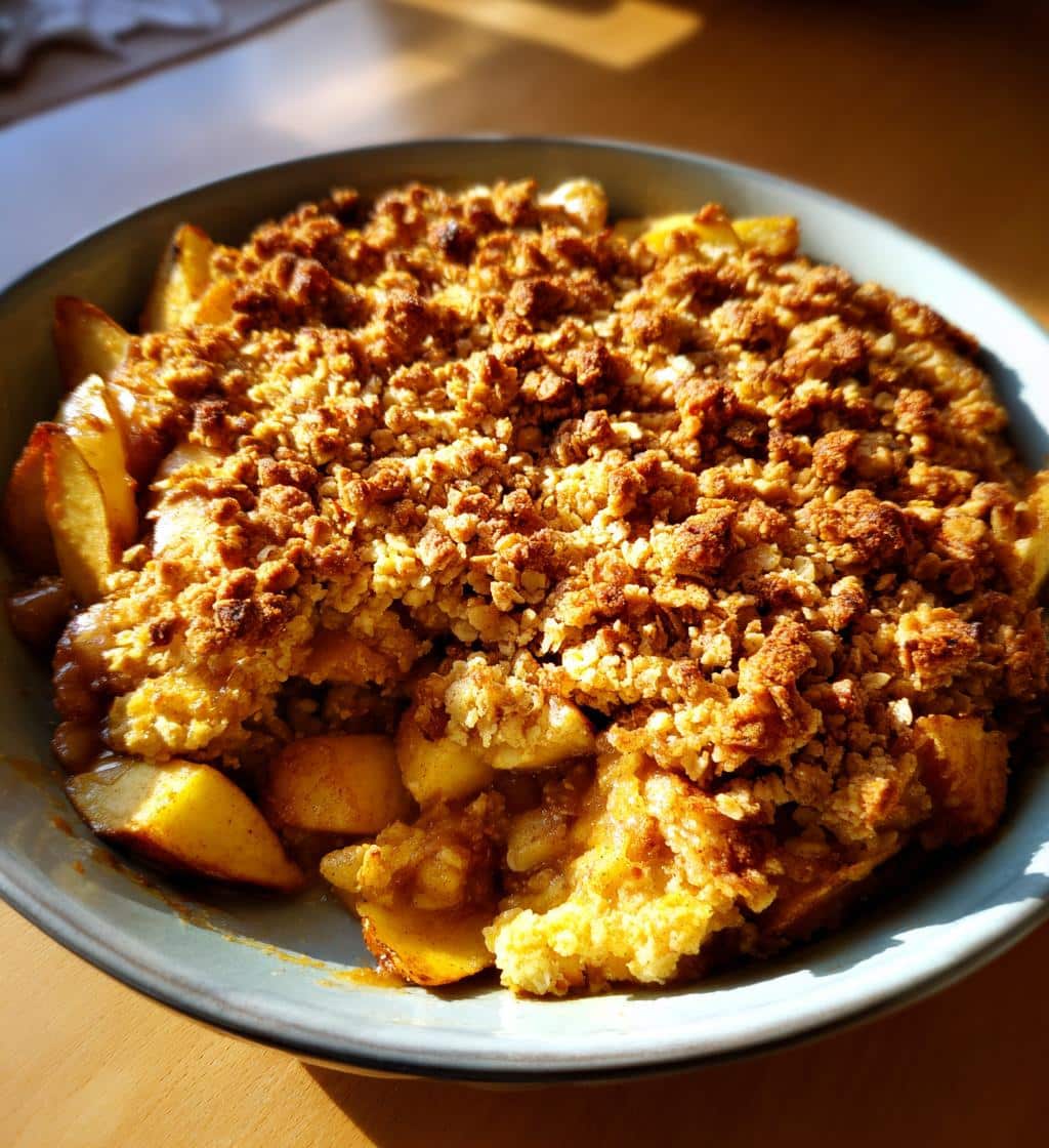 apple crisp without oats vegan - detail 1