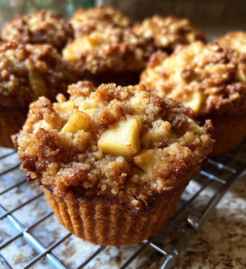 apple crumble muffins - detail 1