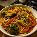 asian vegetable stir fry noodles