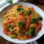 asian vermicelli stir fry noodles