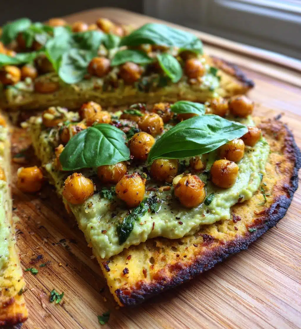 avocado chickpea pizza vegan gluten free - detail 1