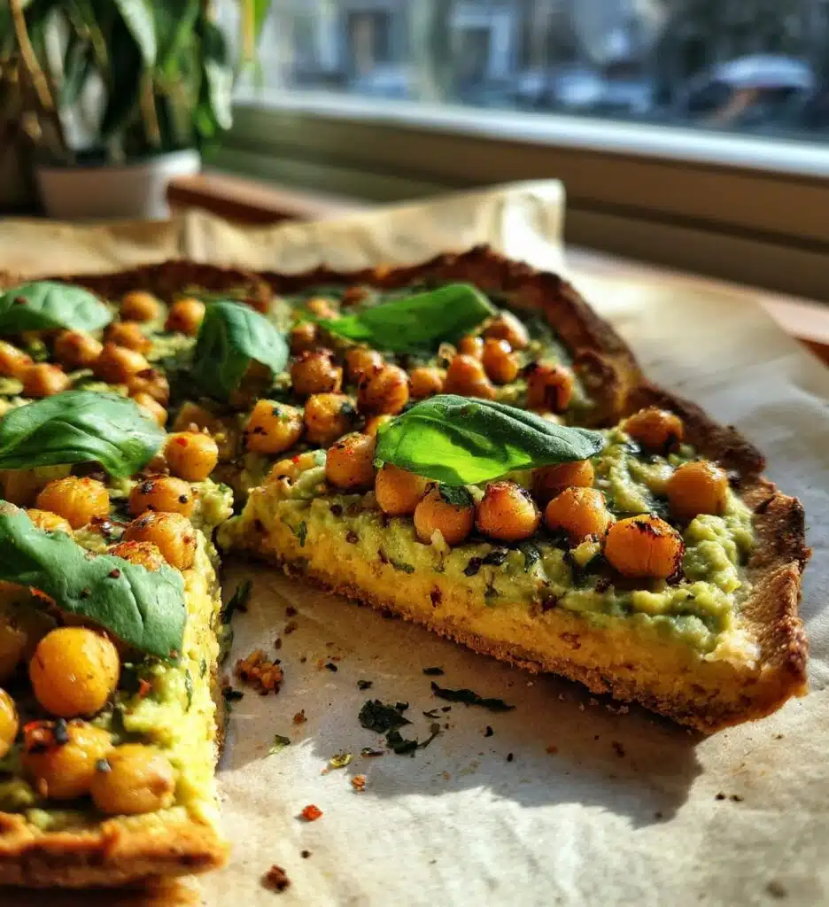 avocado chickpea pizza vegan gluten free