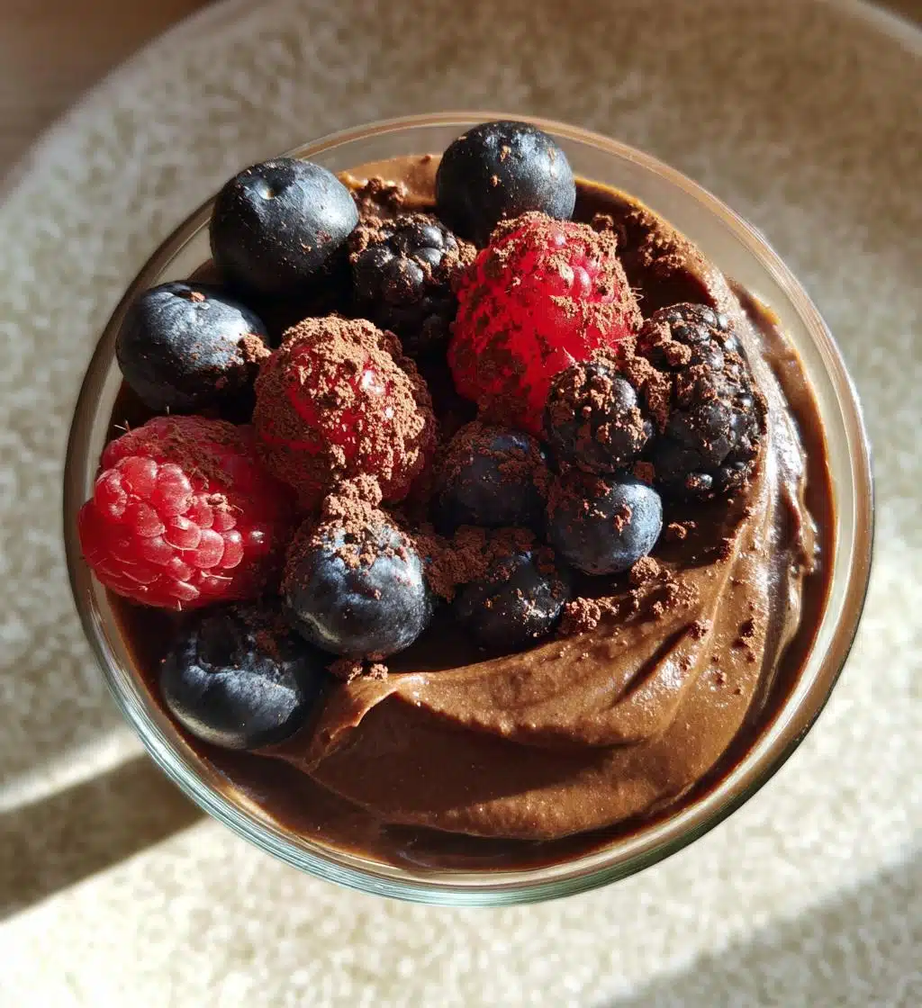 avocado chocolate pudding - detail 1