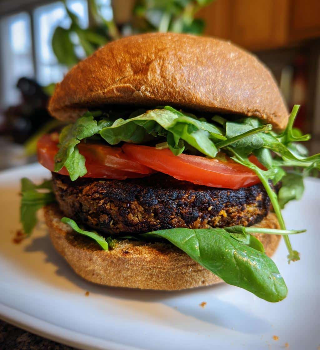 awesome vegan burger - detail 1