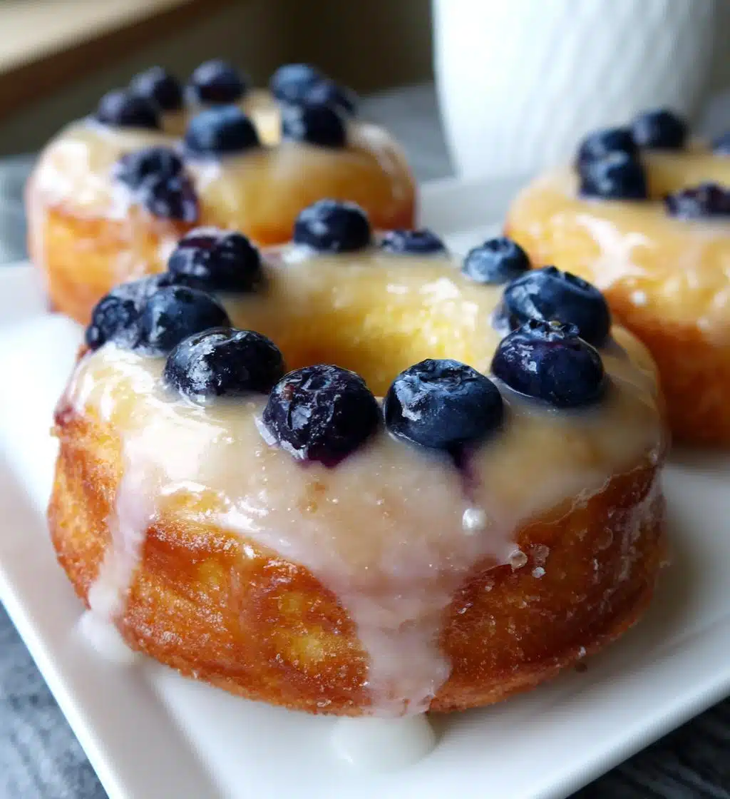 baked blueberry donuts vegan gluten free - detail 1