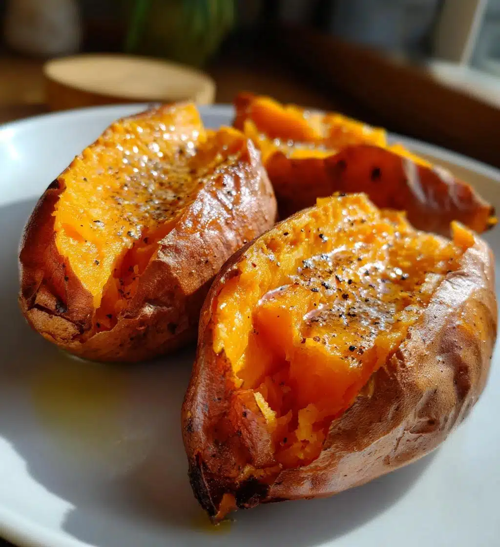 baked sweet potatoes - detail 1