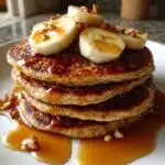 banana oat pancakes vegan