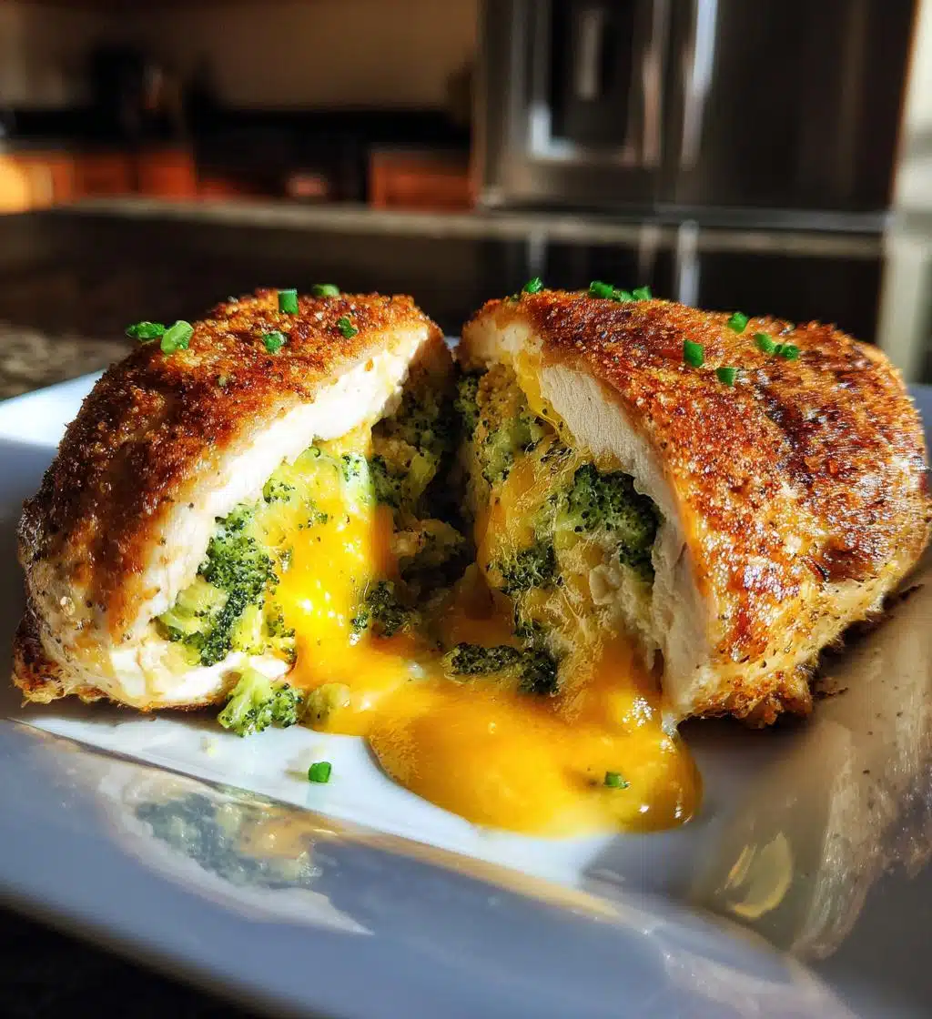 best broccoli cheese stuffed chicken breast recipe - detail 1