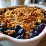 blueberry apple crumble