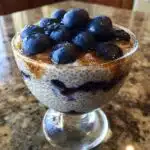 blueberry chia seed pudding