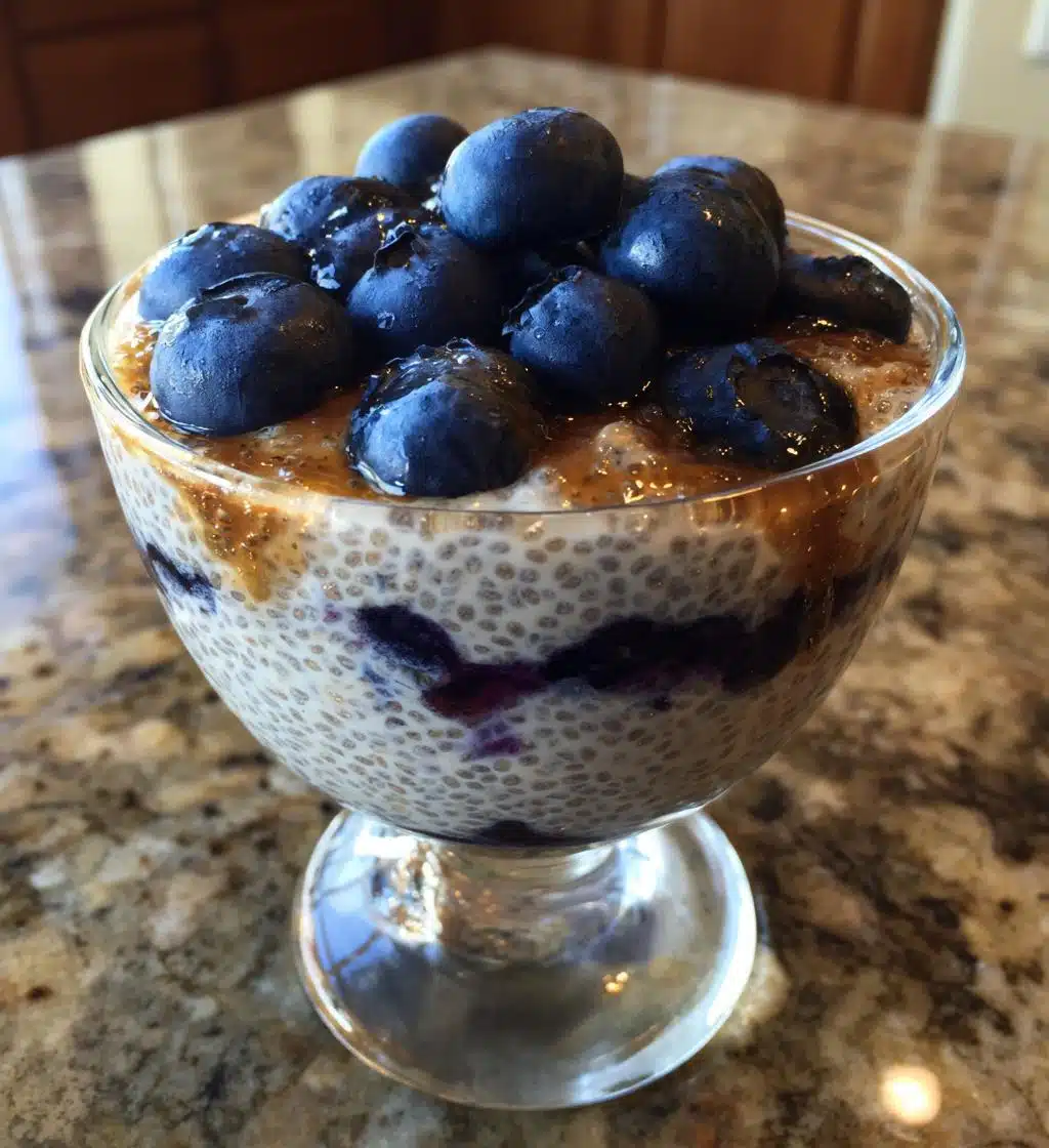 blueberry chia seed pudding