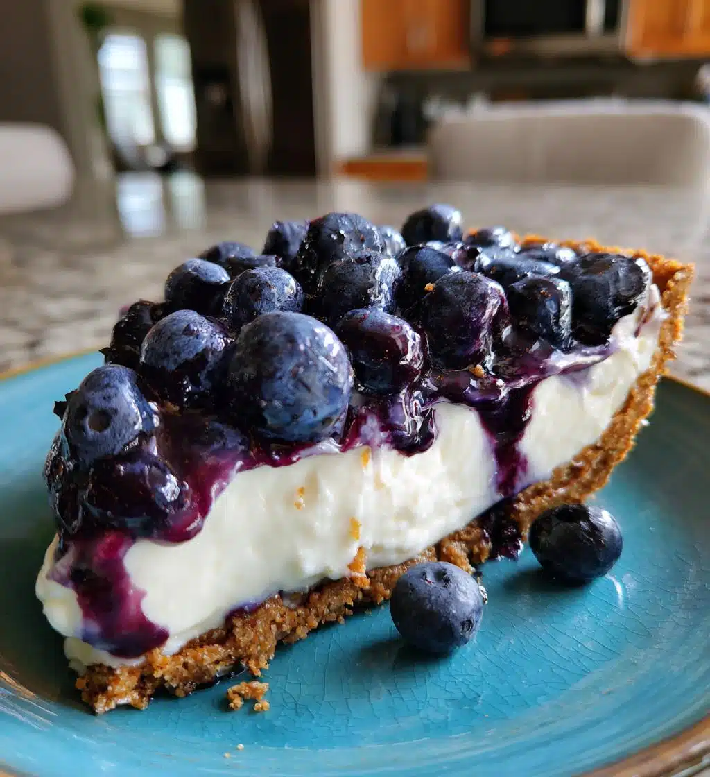 blueberry cream pie vegan gluten free - detail 1