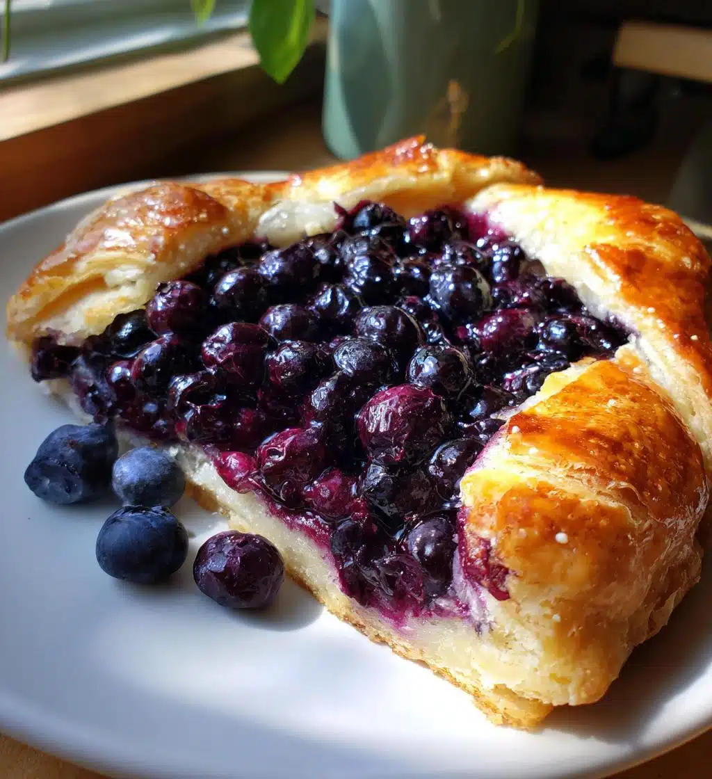 blueberry galette - detail 1