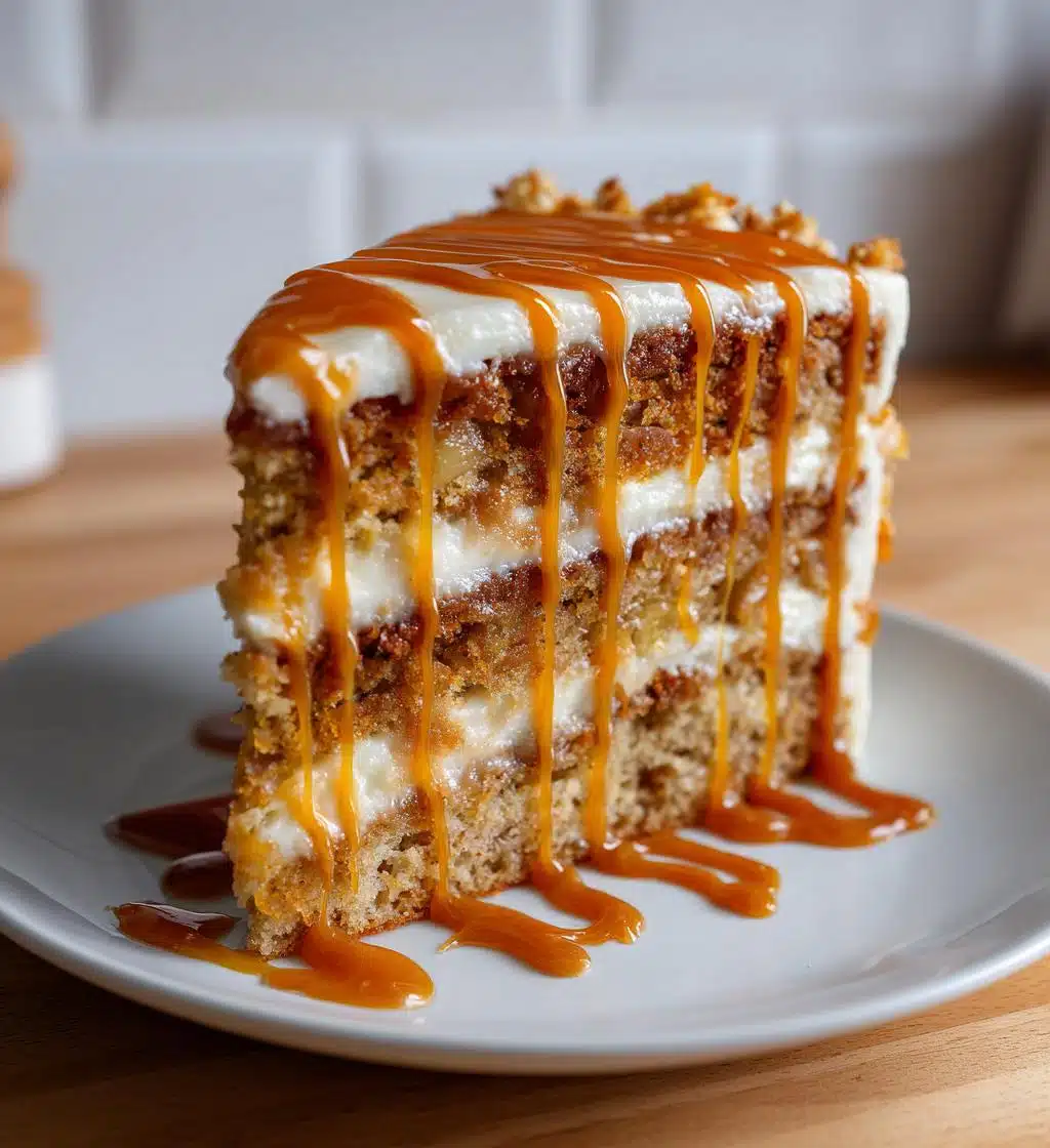 caramel apple spice cake recipe - detail 1