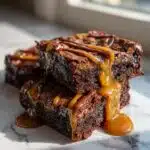 caramel chocolate brownies