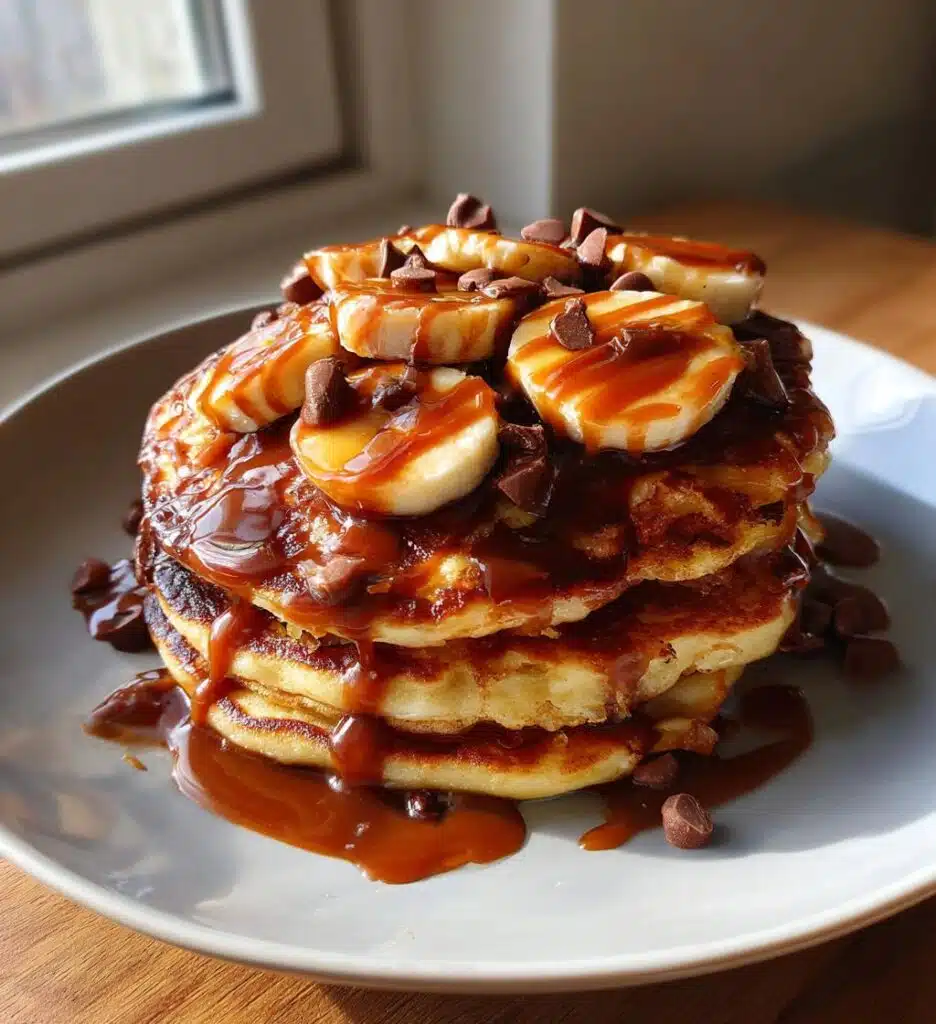 caramel chocolate pancakes vegan gluten free