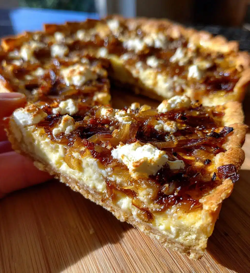 caramelized onion tart - detail 1