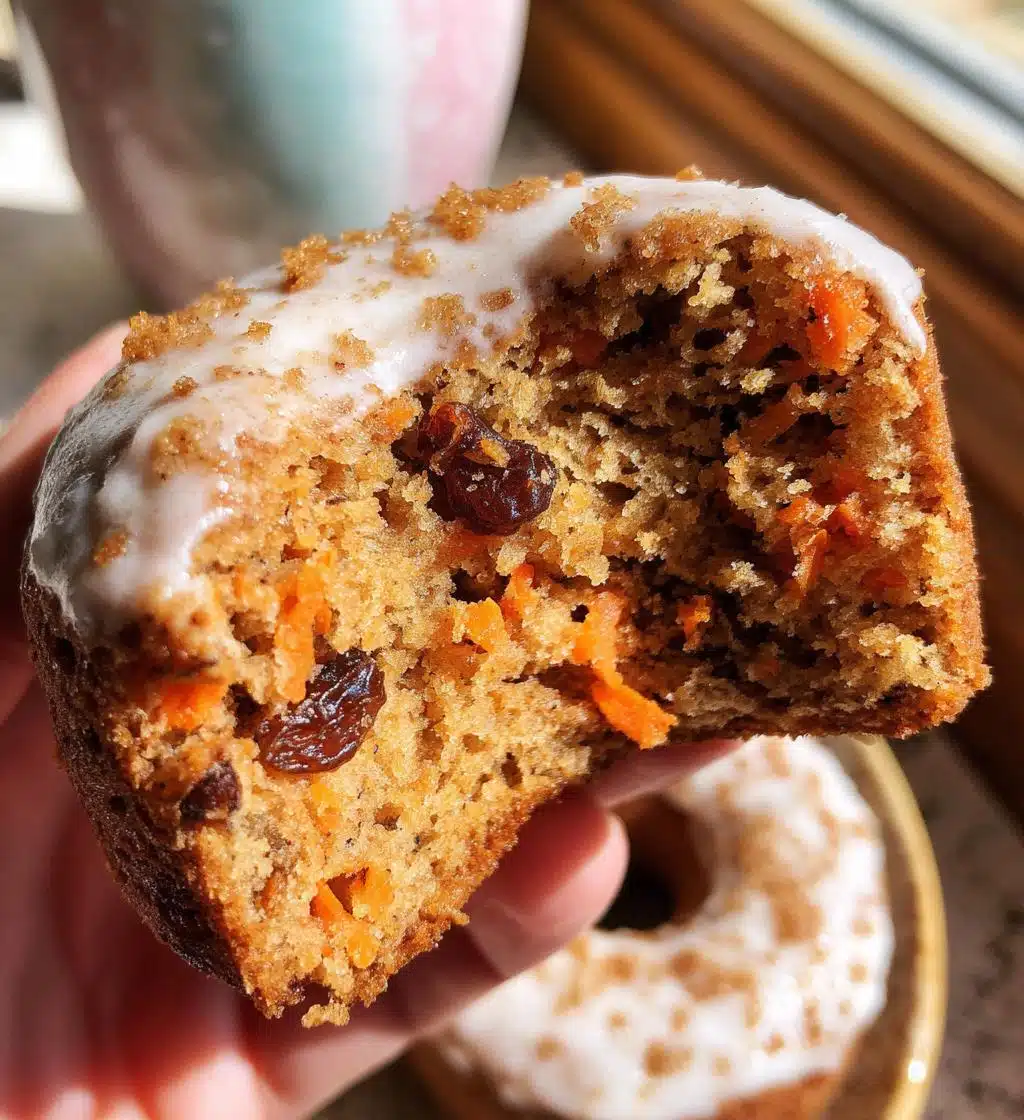 carrot cake donuts vegan gluten free
