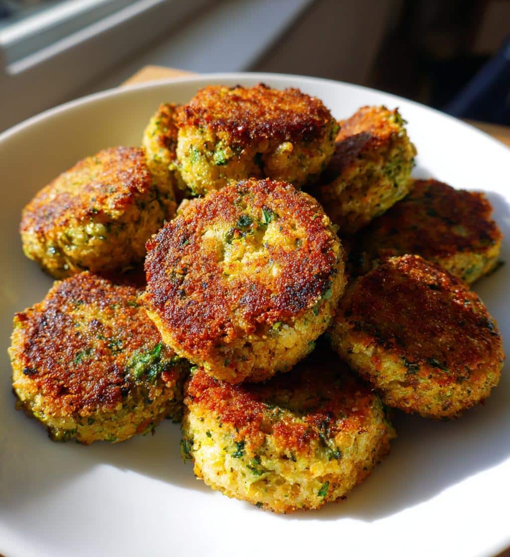 chickpea broccoli nuggets - detail 1