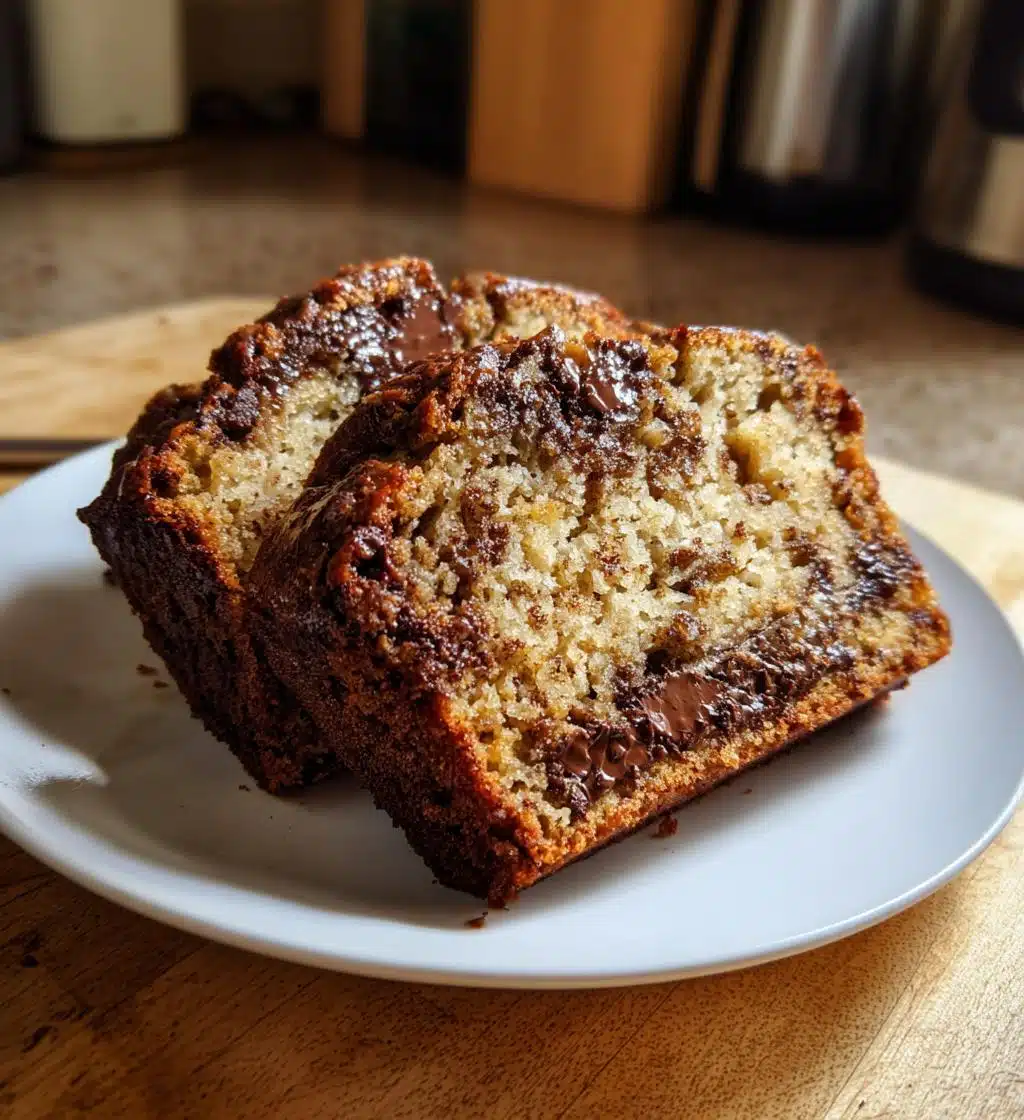 chocolate banana bread - detail 1