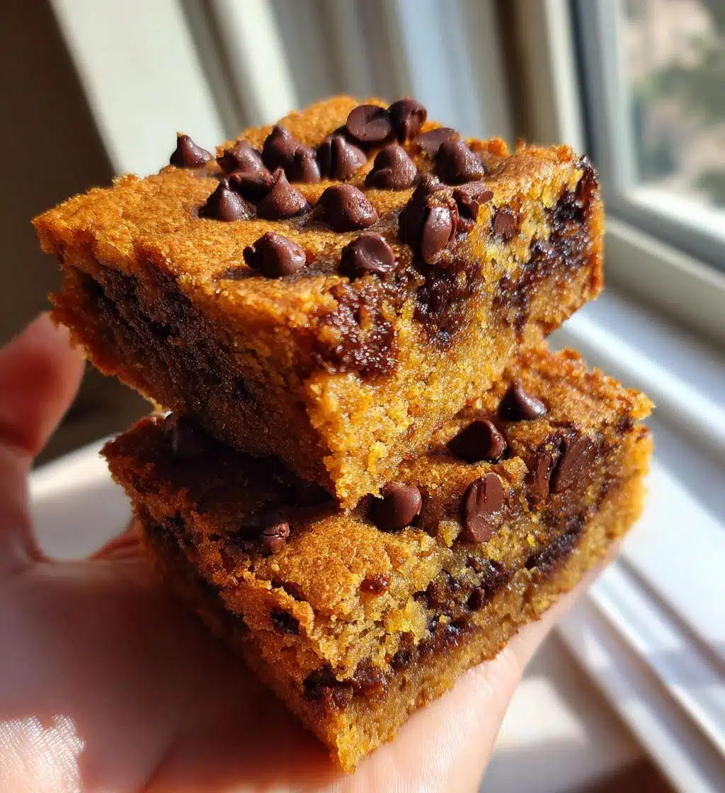 chocolate chip blondies gluten free - detail 1