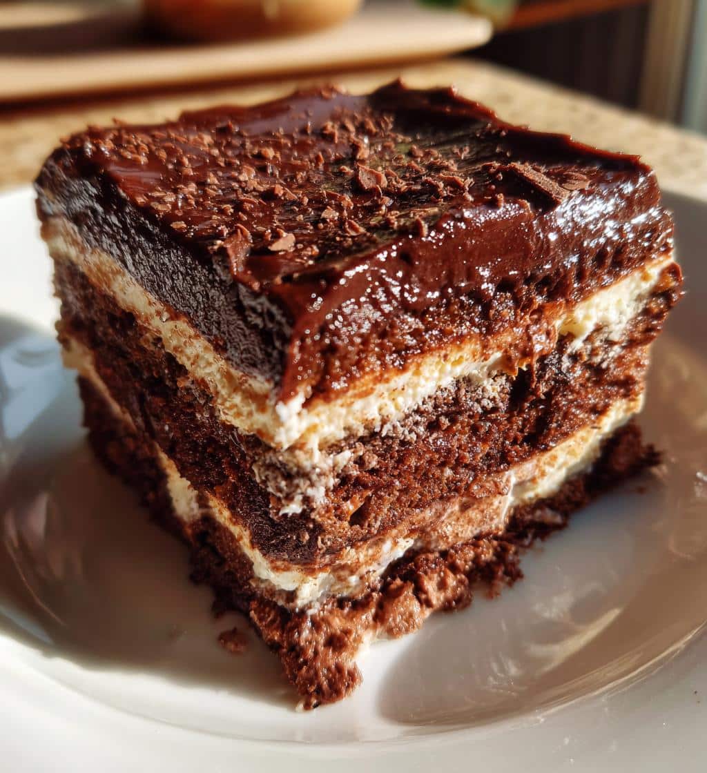 chocolate lasagna vegan gluten free - detail 1