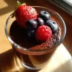 chocolate panna cotta