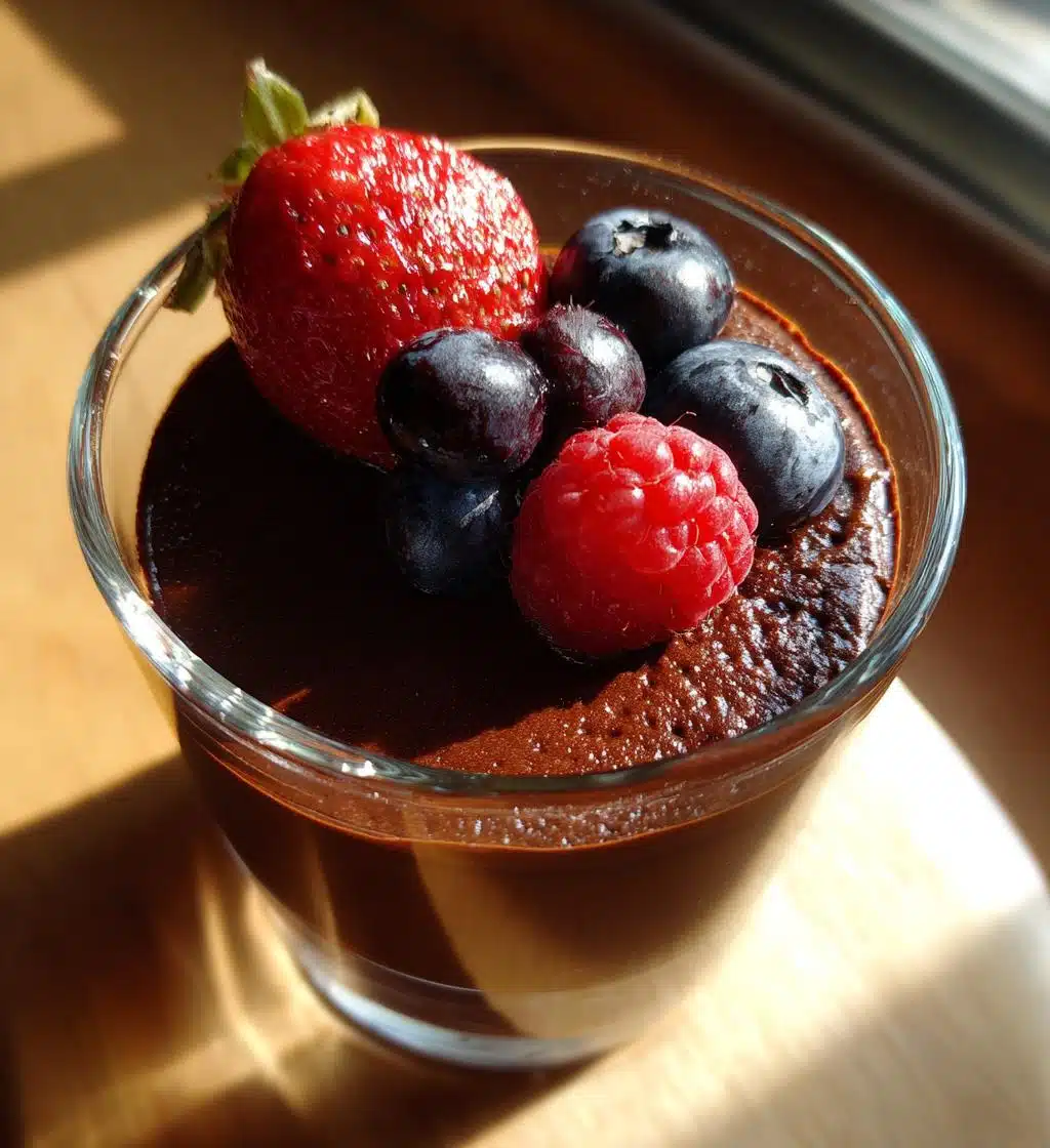 chocolate panna cotta