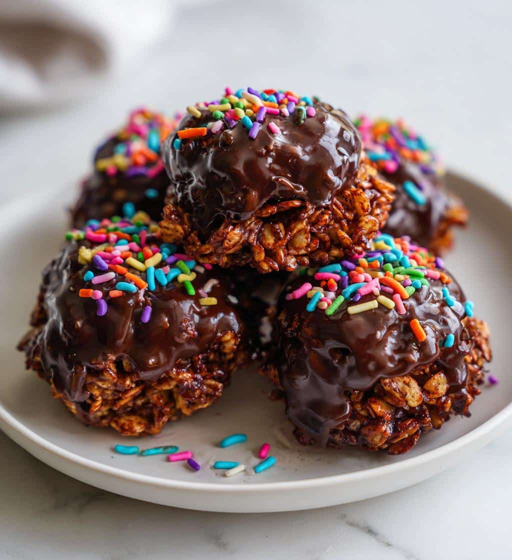 chocolate rice cakes - detail 1