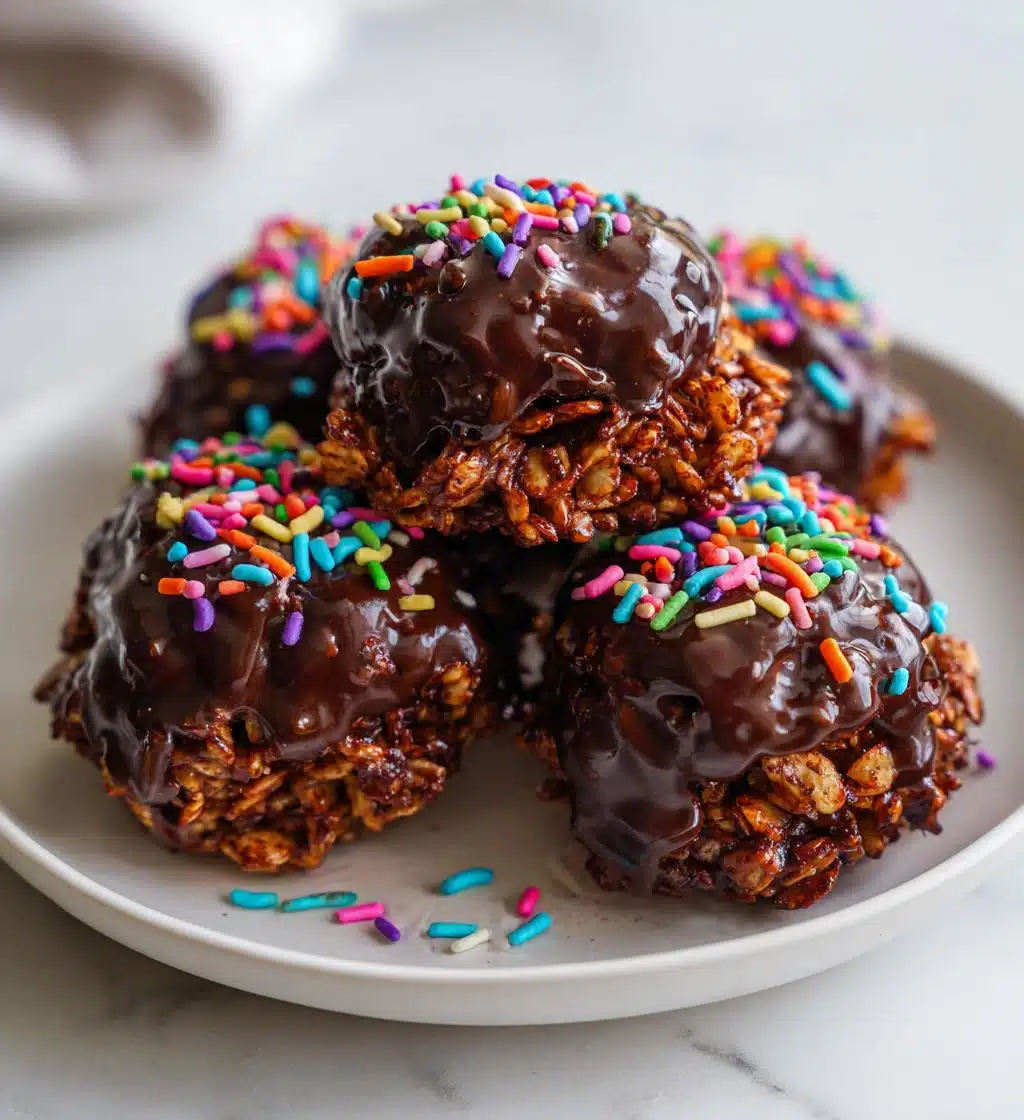 chocolate rice cakes - detail 1