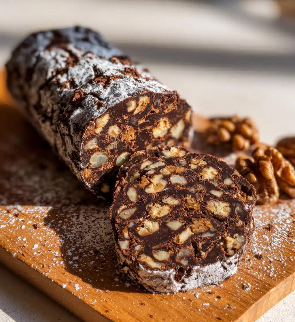 chocolate salami - detail 1