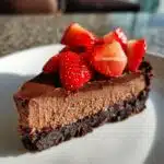 chocolate strawberry cheesecake