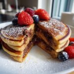 chocolate stuffed pancakes vegan gluten free