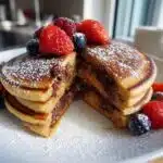 chocolate stuffed pancakes vegan gluten free