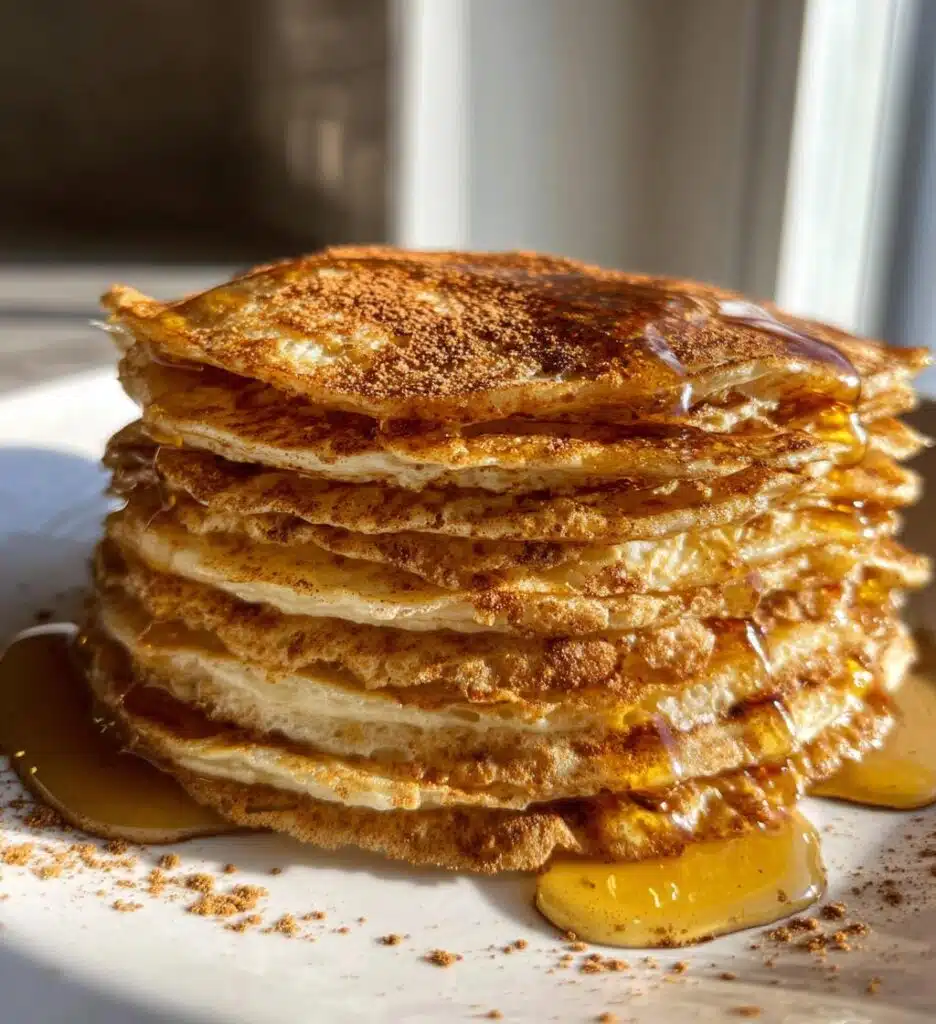 cinnamon roll protein crepes recipe