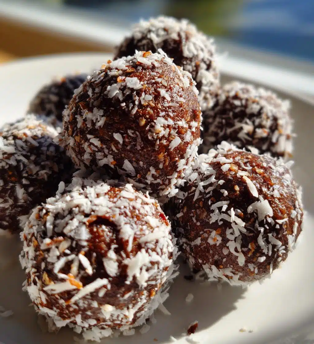coconut bliss balls vegan gluten free - detail 1