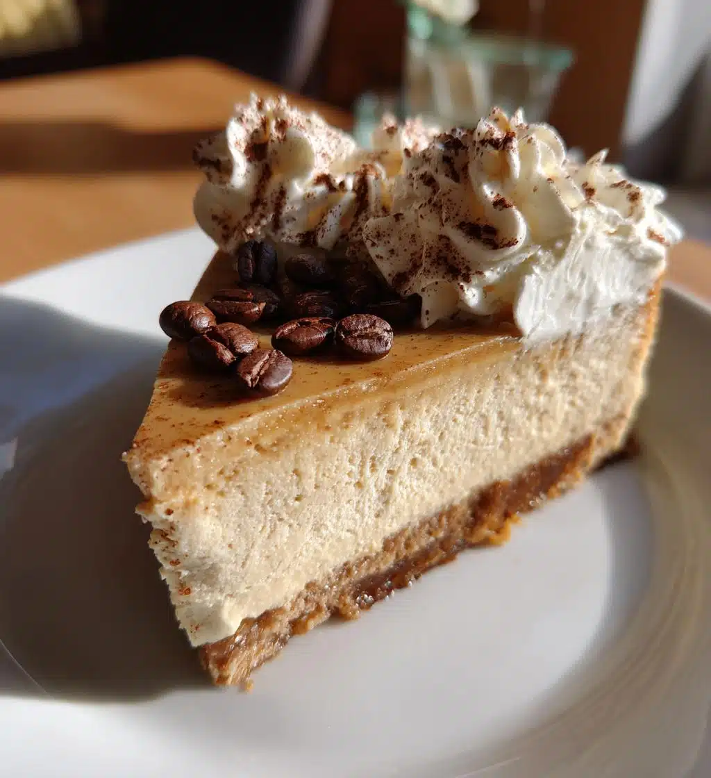 coffee cheesecake - detail 1