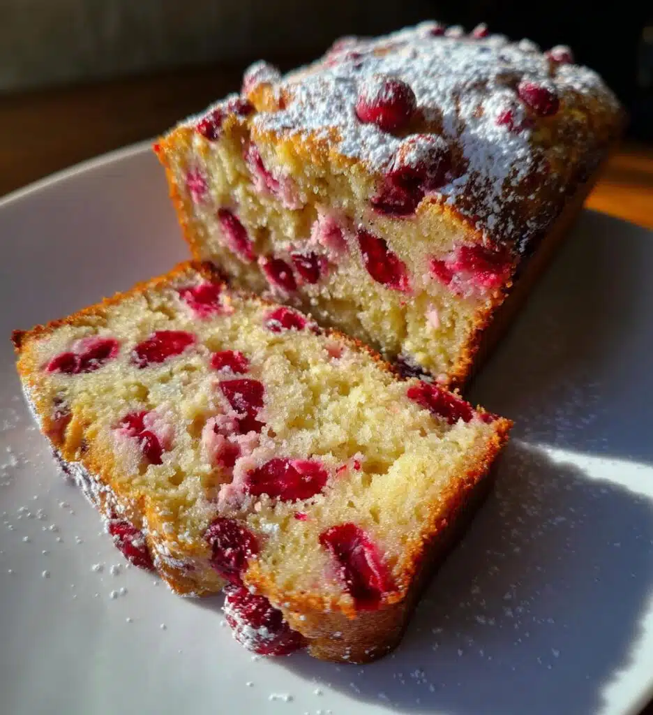 cranberry loaf cake vegan gluten free