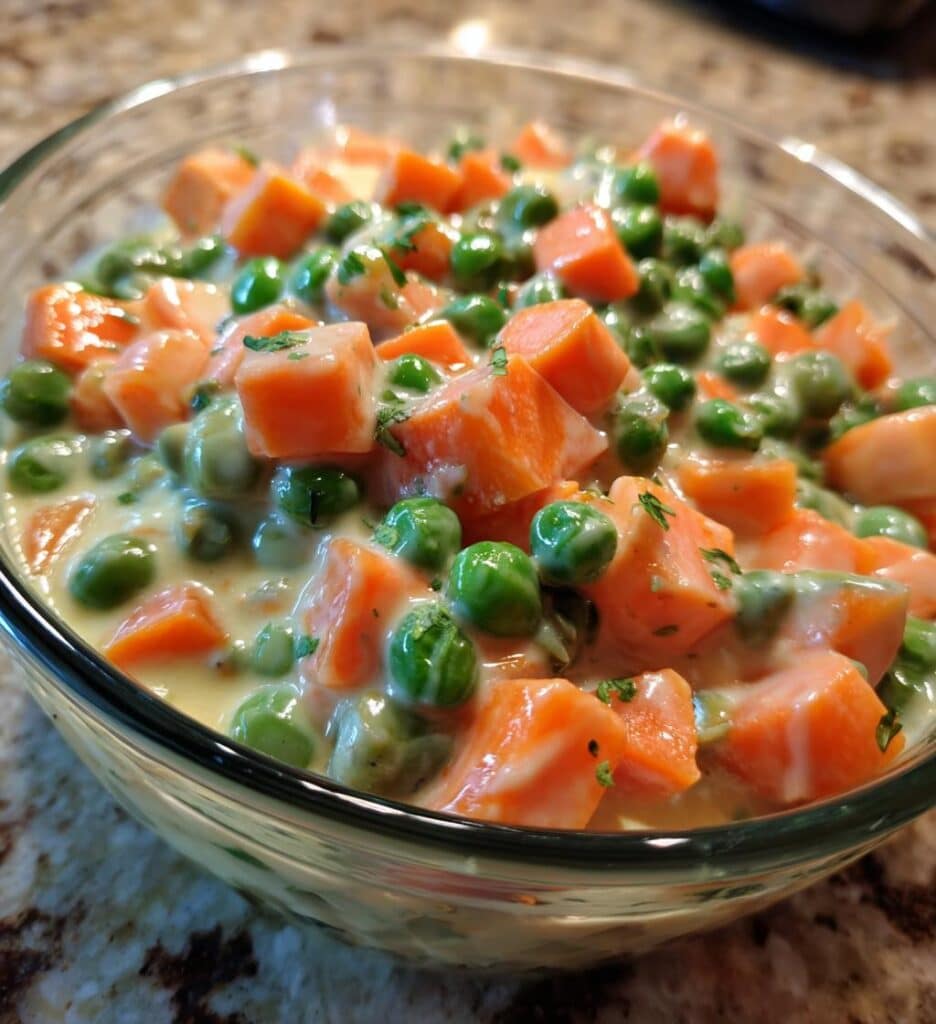 creamed peas and carrots