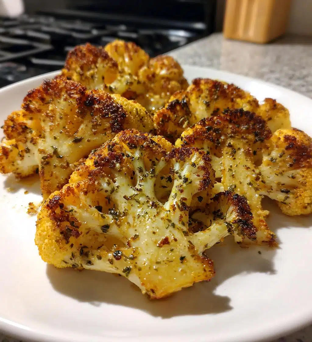 crispy baked cauliflower steaks recipe