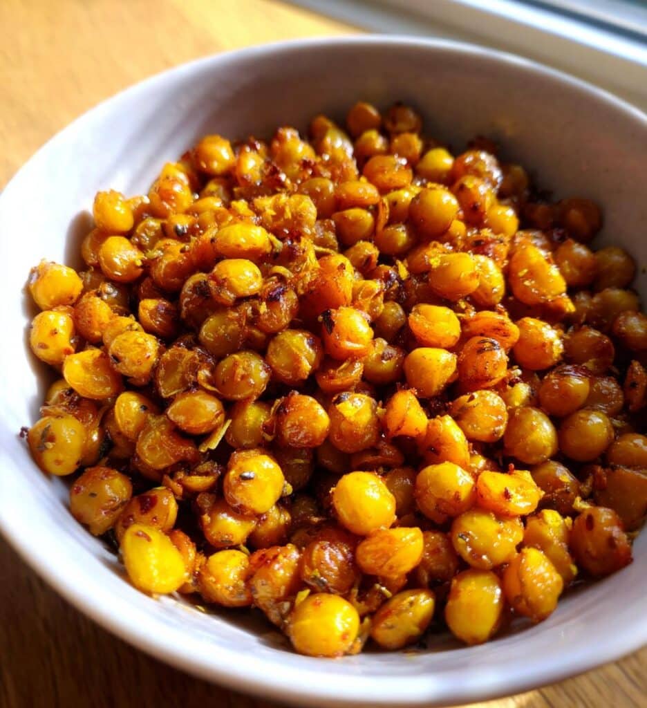 crispy roasted lentils