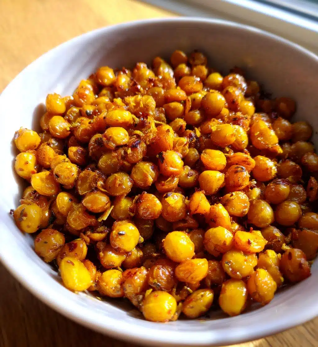 crispy roasted lentils