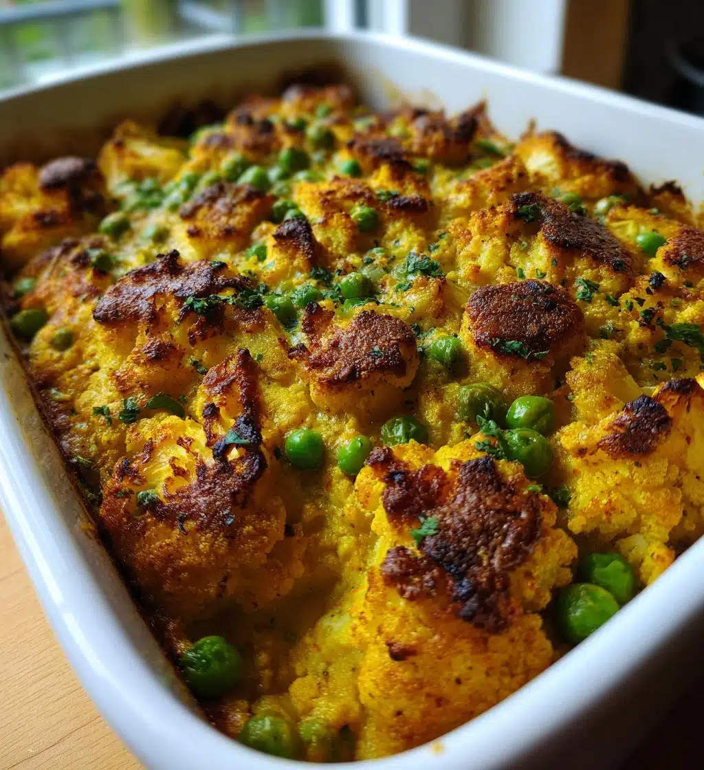 curried cauliflower casserole - detail 1
