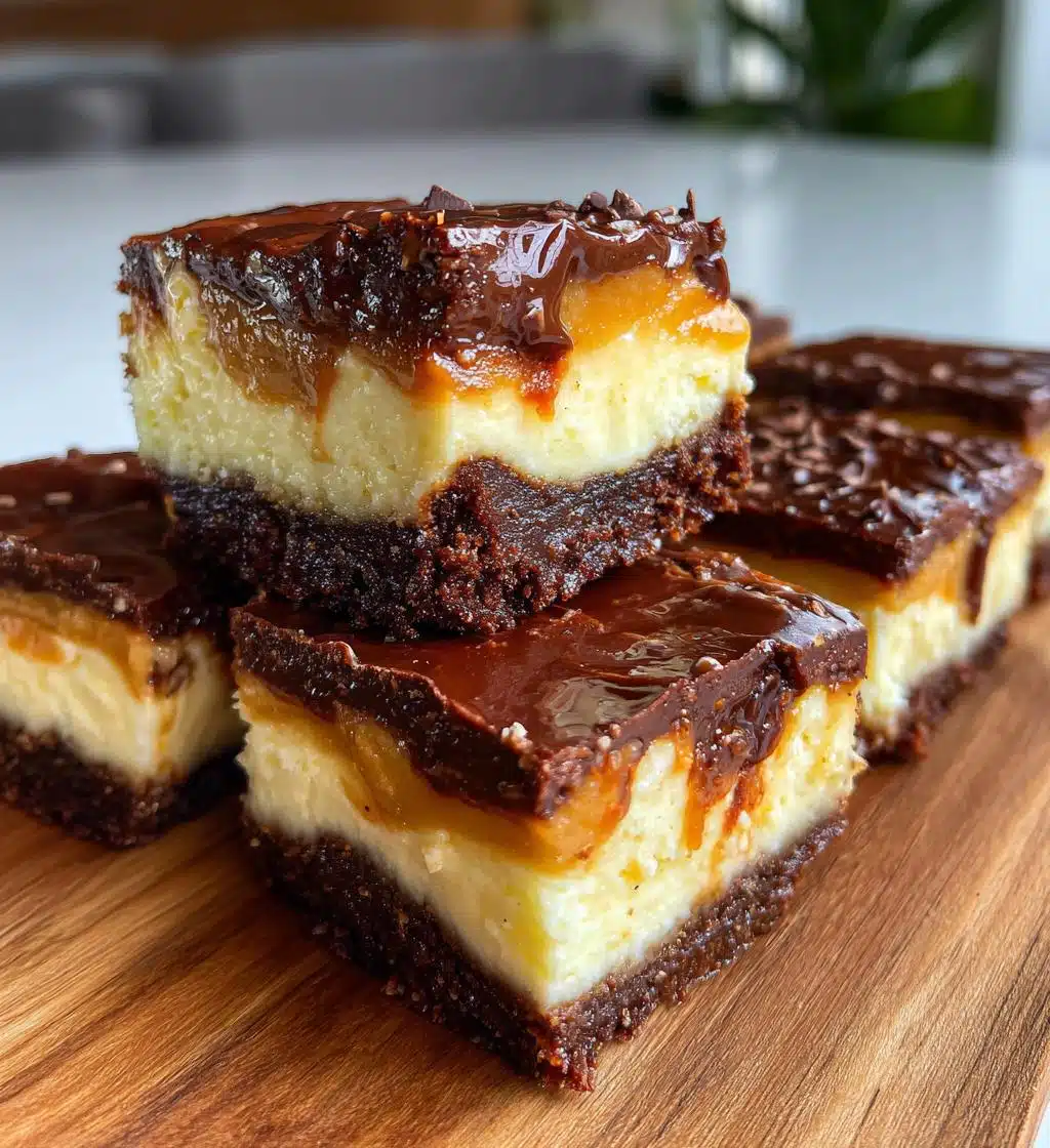 dulce de leche chocolate cheesecake bars recipe