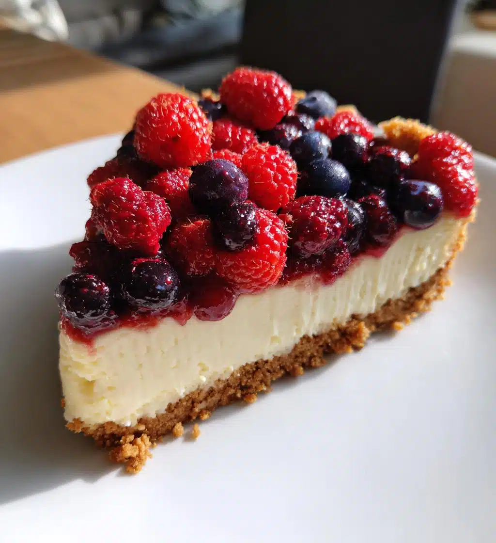 fruity cheesecake vegan recipe - detail 1